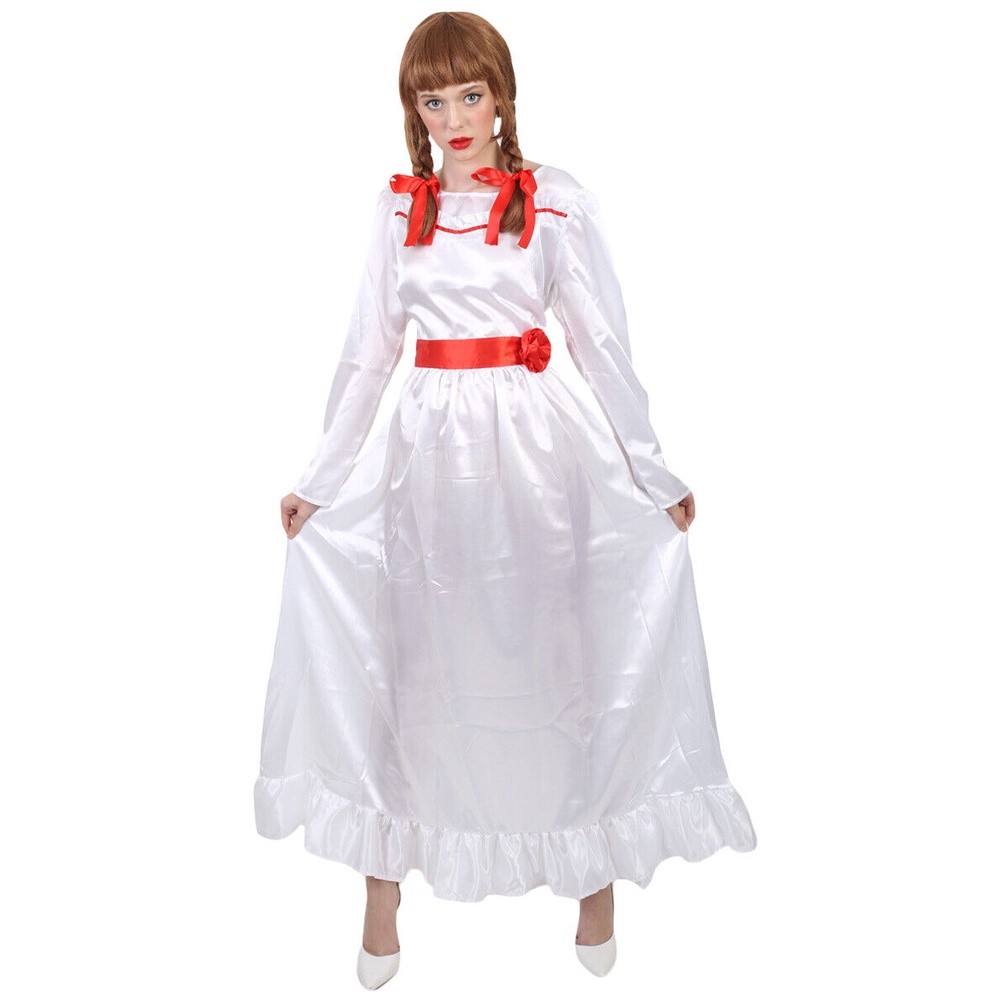 saleKostum Anabel Cosplay Boneka Annabelle Costume dewasa Adult All size Halloweenterlaris