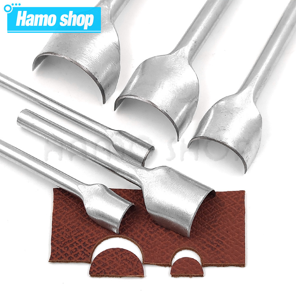

1Pc Half Round Cutter Punch Leather Craft Tools Leather Handmade Craft Tools Arc-shaped Punch for Belt Strap DIY Leather Tools
