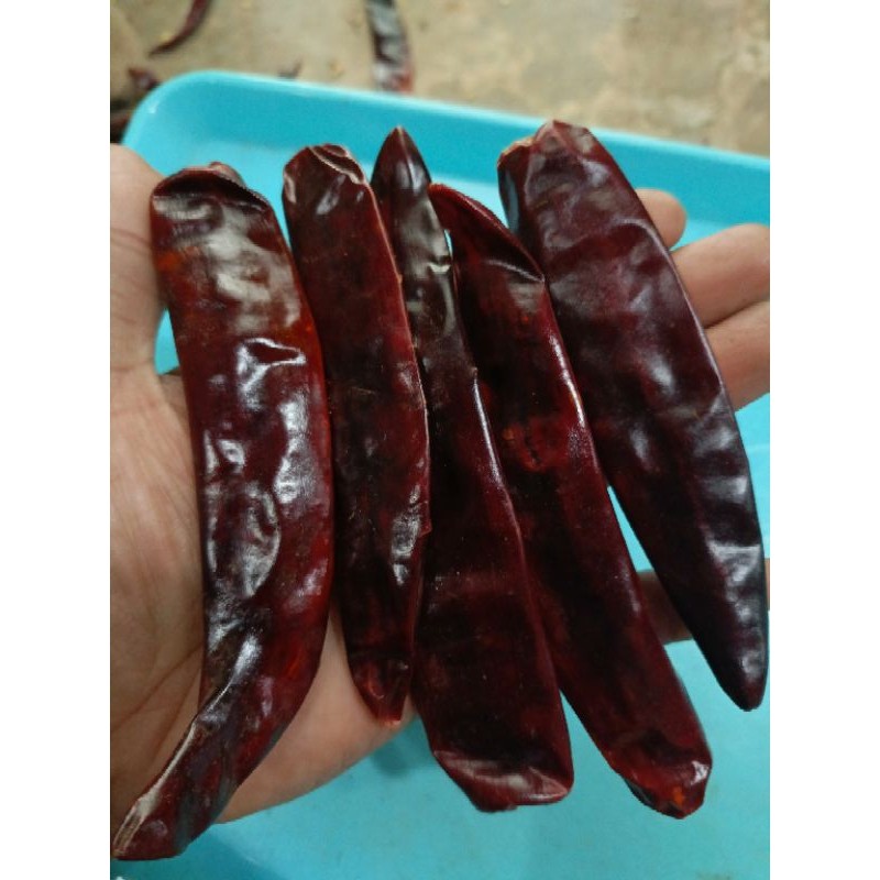 

Paket ( 1.kg ) CABE MERAH BESAR KERING SUPER TANPA TANGKAI TIDAK PEDAS