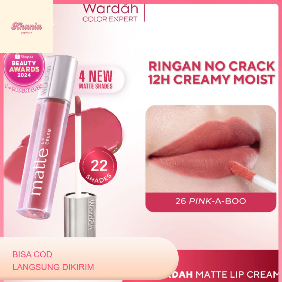 Wardah Exclusive Matte Lip Cream - Lip Cream - lip matte - lipstik