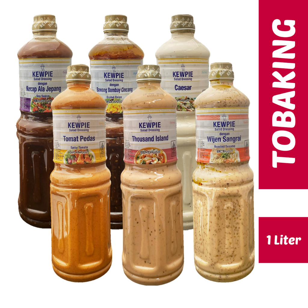 

KEWPIE Salad Dressing 1 liter Wijen Sangrai Caesar Thousand Kecap Jepang