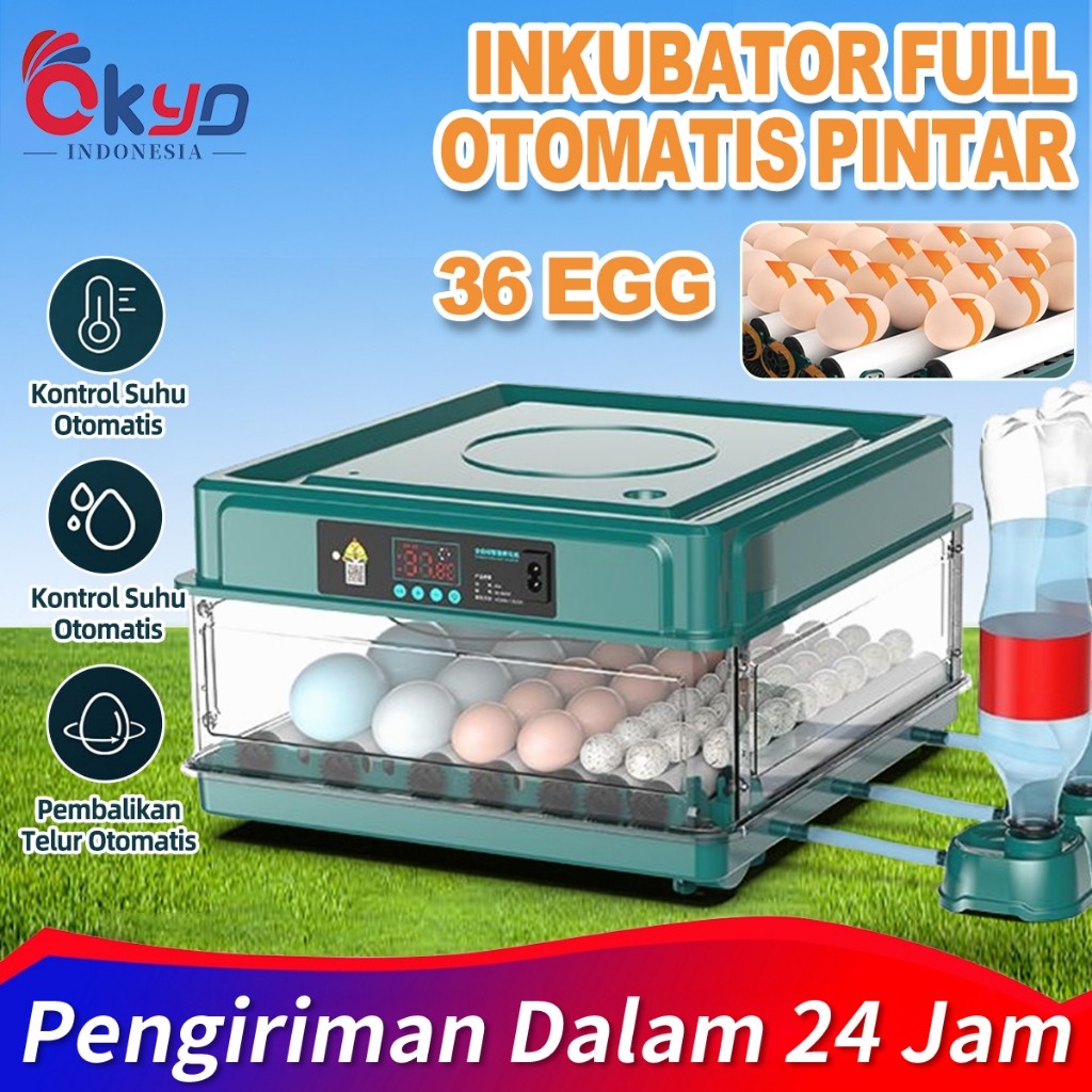 mesin penetas telur full otomatis 36 butir egg incubator inkubator/ Mesin Tetas Telur Semi Otomatis 