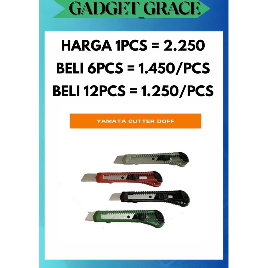 

GG [1 PCS] PISAU CUTTER BESAR L500 KUALITAS PATEN TAJAM TERMURAH MANTAP