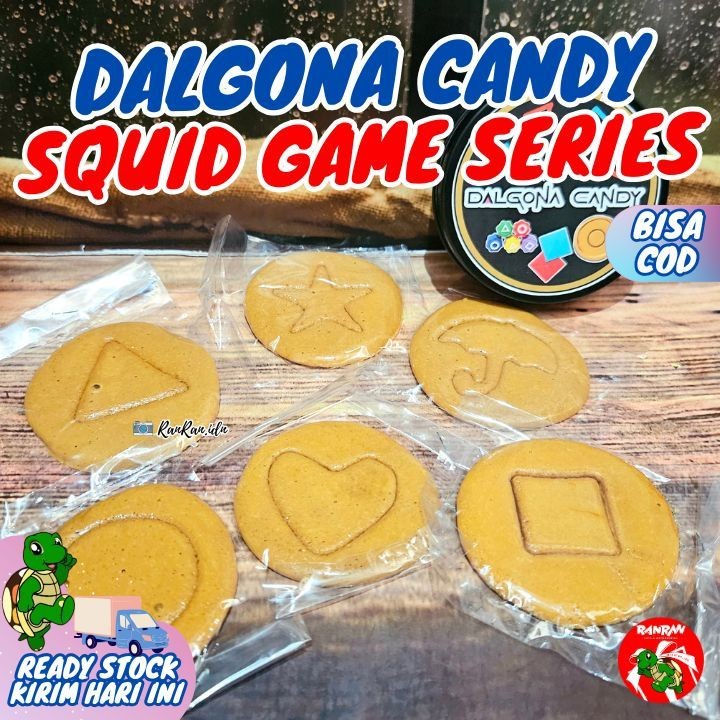 

Mainan Anak Viral Dalgona Candy/ Permen Squid Game/ Permen Dalgona RRI