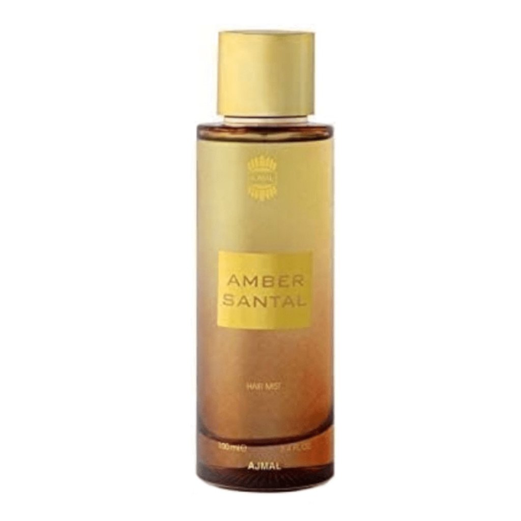 Ajmal Amber Santal Hair Mist 100ml - Parfum Rambut Oriental Woody Tahan Lama