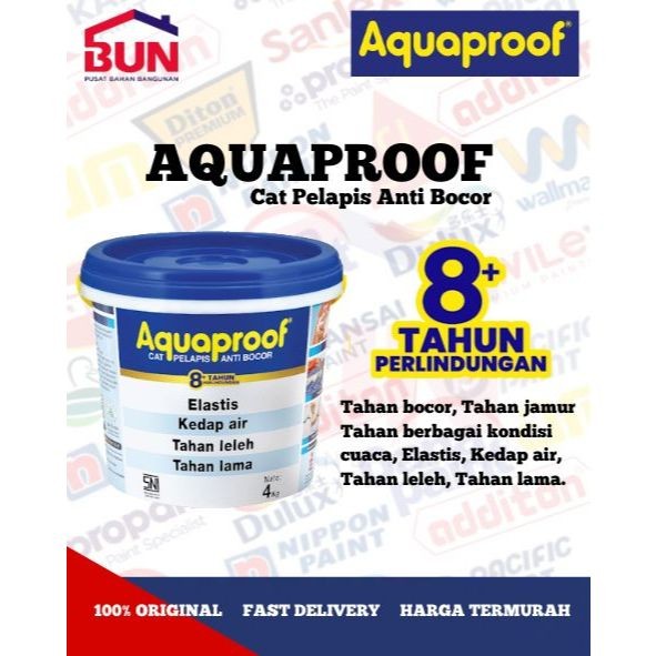 Cat pelapis anti bocor Aquaproof Aqua proof 1kg / Cat Waterproofing Aquaproof 1kg/ Aquaproof 1kg