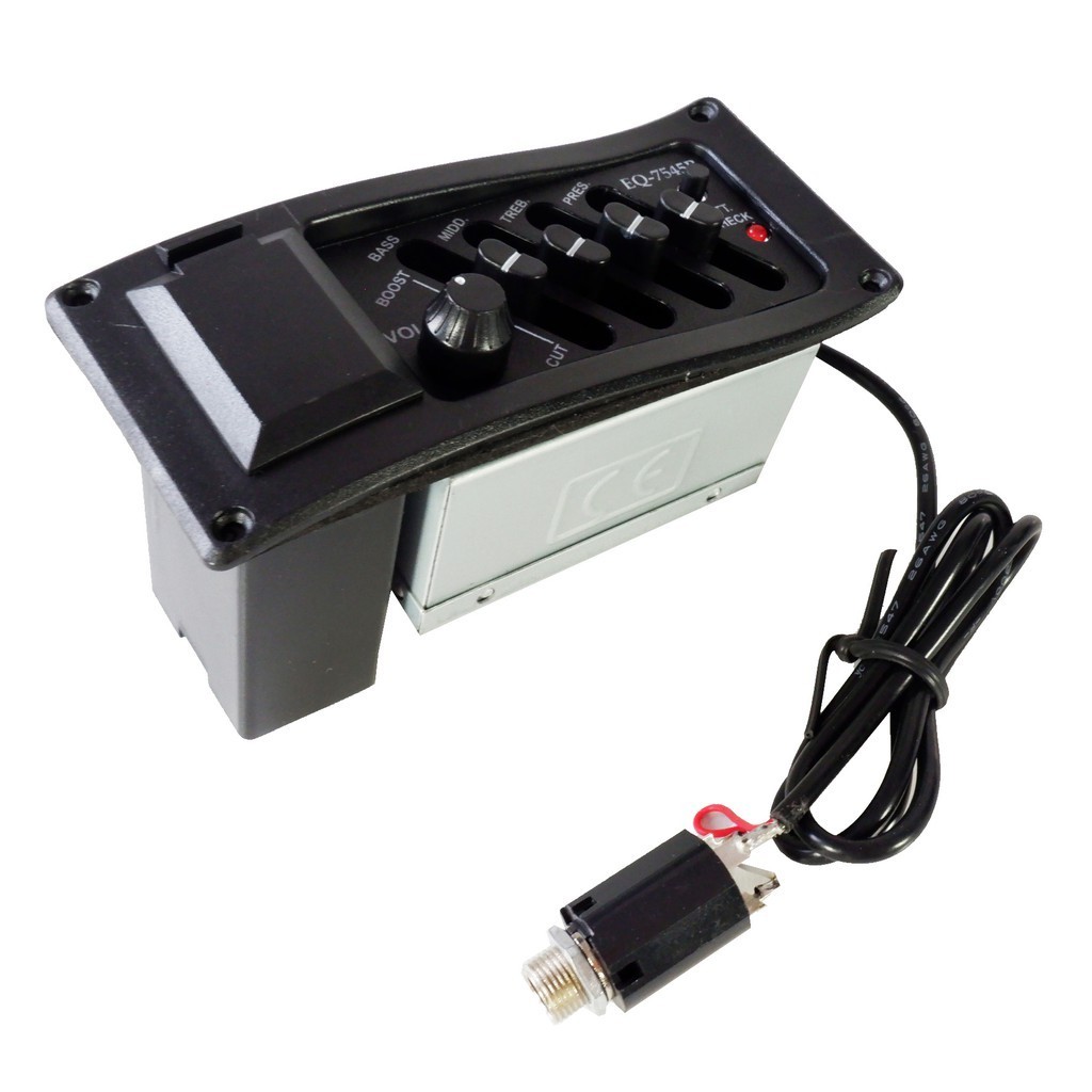 Preamp Gitar EQ Spul Pick Up Akustik Elektrik Guitar Equalizer EQ-7545R
