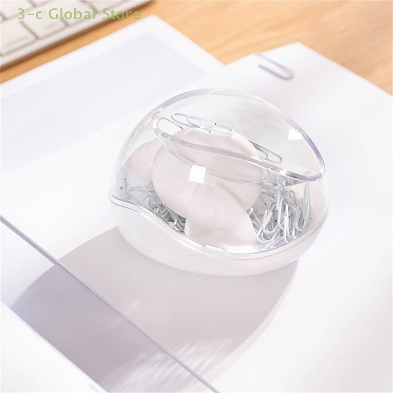 

Paper Clips Storage Box With Magnetic Paperclips Holder Bookmarks Dispenser Home School Office Supplies