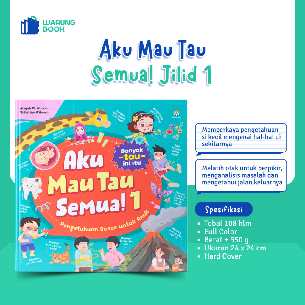 

buku aku Mau Tau Semua 1 ensiklopedia bacaan eksperimen sains anak hebat tk Ziyadbooks Official