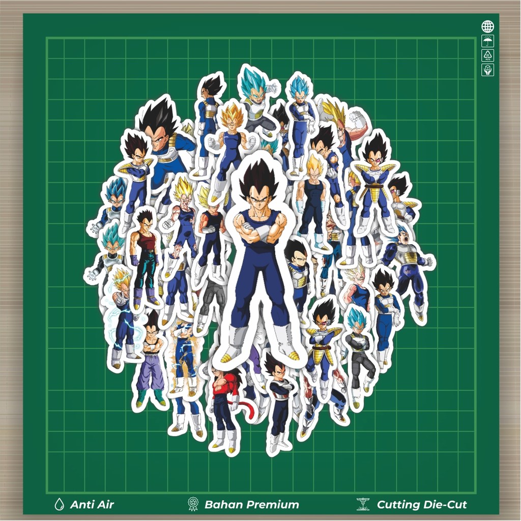 

HOT 50 PCS STIKER Stiker Anime Series Dragon Ball Character Prince Vegeta V1 Dekorasi Lucu Kreatif untuk Notebook, Skateboard, H