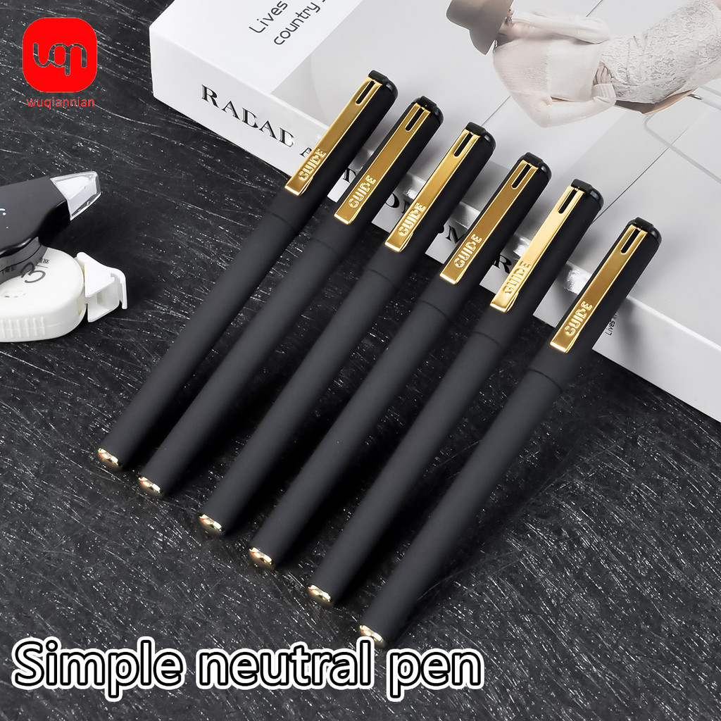 

WQN-1PC Black Ballpoint Pen 0.7mm Tip with Metal Cap Simple Replacement Core School Writing & Exam Essential