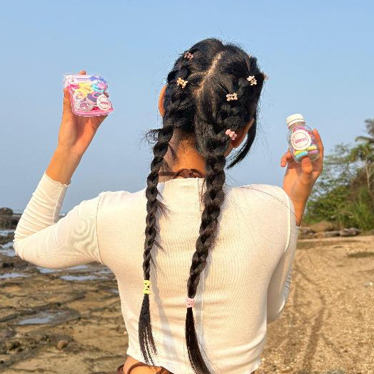 Karet Rambut Anak Lucu Karet Rambut Anak dalam Kemasan Gantungan Kunci Tas Lucu