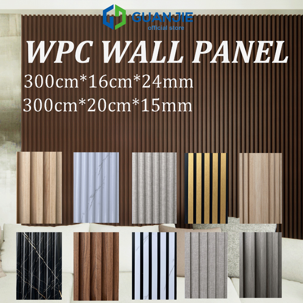 ASOY24.SHOP GUANJIE - 3 Meter | Wpc Wall Panel | Wpc Wall Panel | Upvc Wall Panel / Wpc Wood Panel/3