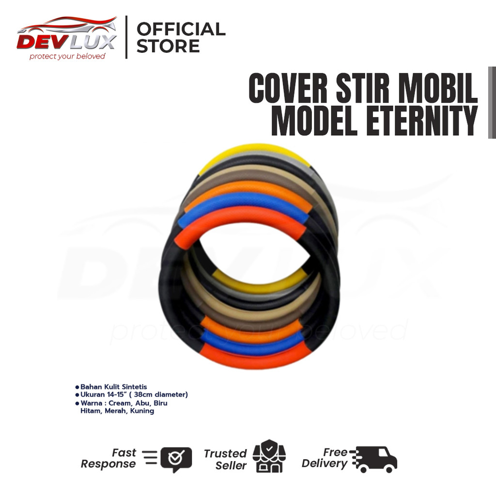 Cover Stir Setir Mobil Honda CRV, Odyssey, City, Civic Hatchback, Stream / Sarung Karet Stir Kulit E