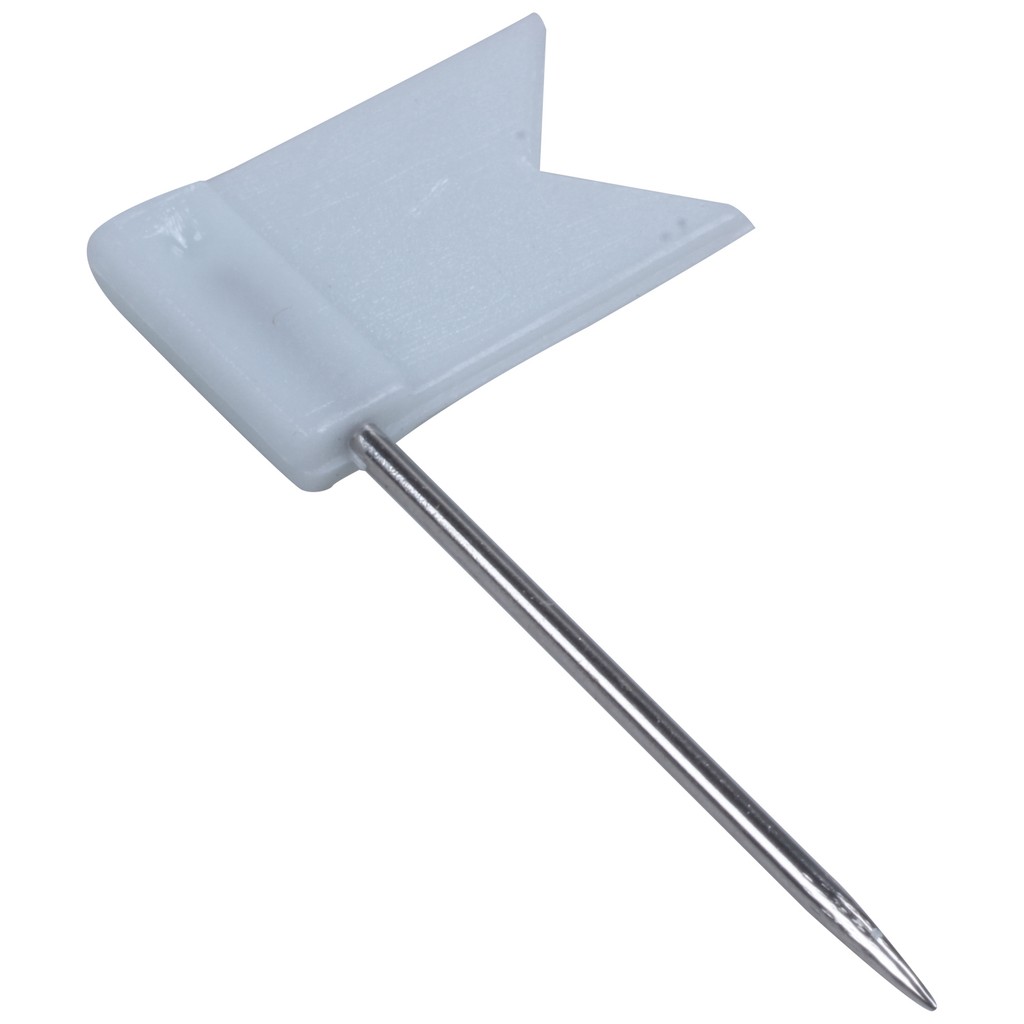 

100 Flag Shape Map Pins Cork Notice Board Drawing Pins Push Pin White XY