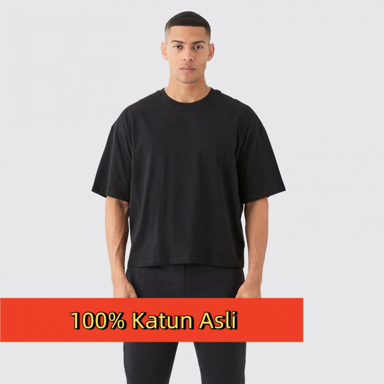 【custom kaos】Kaos Polos Hitam-Putih untuk Musim Panas dengan Desain Custom