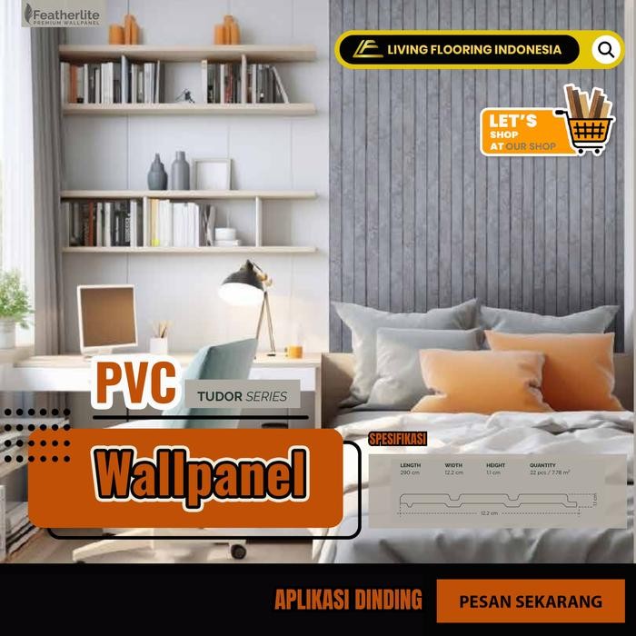 Featherlite Wallpanel Dinding PVC Tudor Series Premium Quality