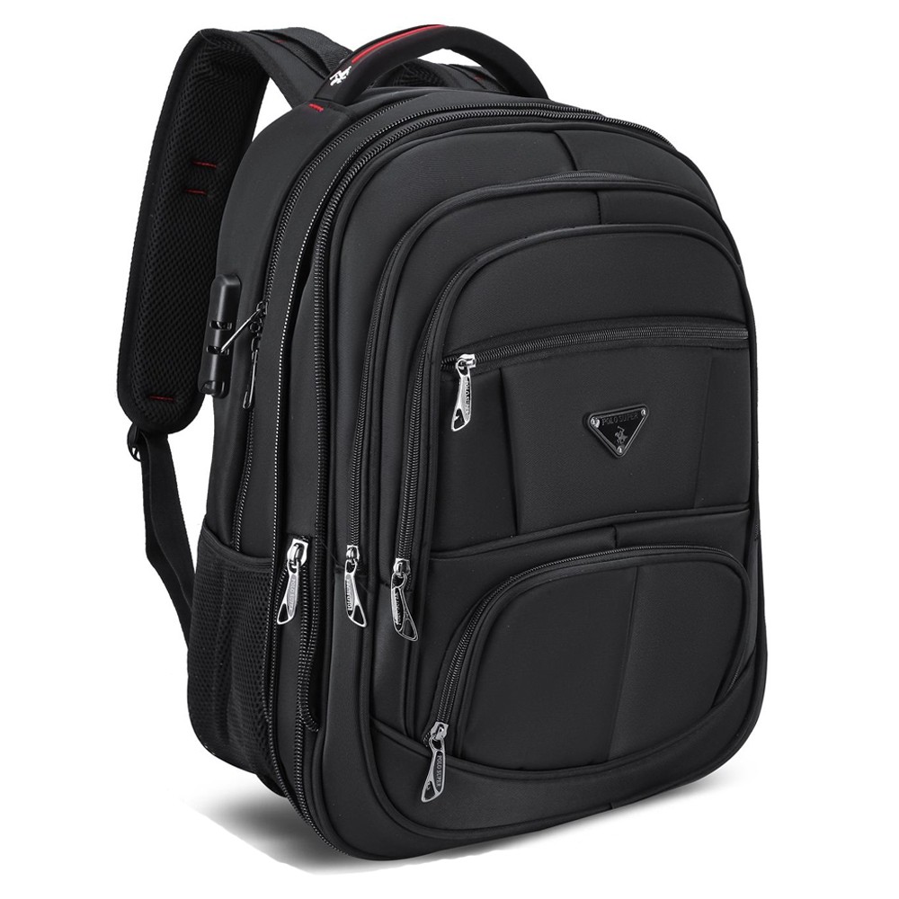 POLO SUPER Tas Pria Ransel Laptop 20 inc Expanding Jumbo Size Ransel Mudik Import Tas Travel Polo