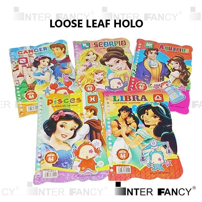 

Loose Leaf Isi Binder Kertas Binder Refill Binder A5 Fancy Cover Holo ZODIAK, gambar Princess