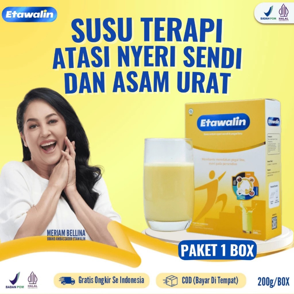 

Etawalin 100% Original Susu Kambing Etawa Susu Anti Pengapuran Sendi Asam Urat Rematik Reumatik Tingkatkan Kepadatan & Kesehatan Tulang Sendi
