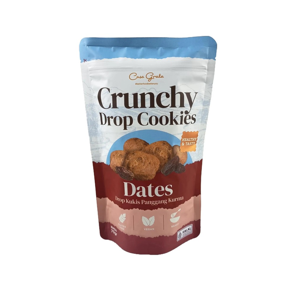 

Casa Grata Crunchy Drop Cookies Dates 70Gr
