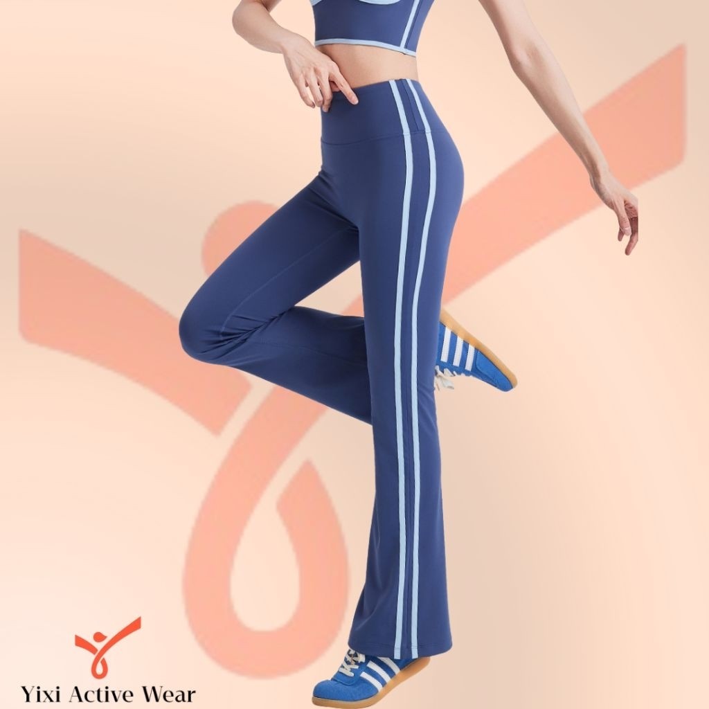 YIXI | Celana panjang cutbray olahraga yoga gym