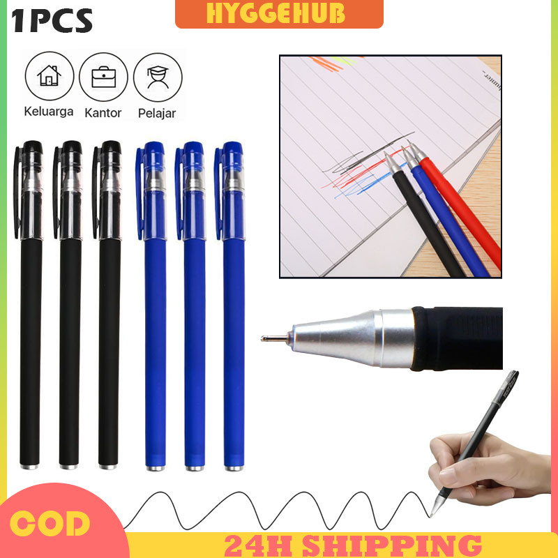 

10PCS Pena Gel 0.5mm Standard Pulpen Tinta Cair Alat Tulis Sekolah Kantor Bolpoint Tinta Gel Cair