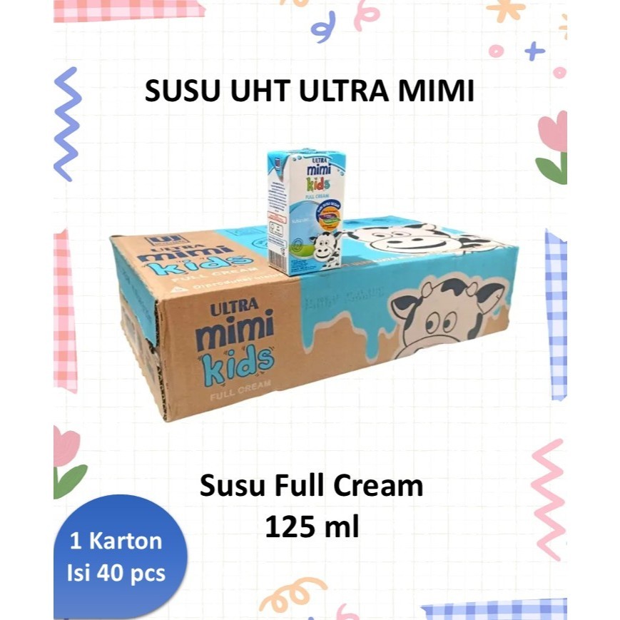 

SUSU ULTRA MIMI 125 ML SUSU UHT SUSU ULTRA 40 PCS (1 DUS) - FULL CREAM