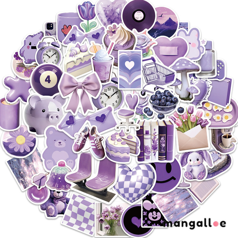 

[COD] Kartun Ungu Stiker Grafiti Sederhana Stiker Grafiti Sederhana Dekorasi Tablet Gitar Pribadi Stiker Tahan Air -MG