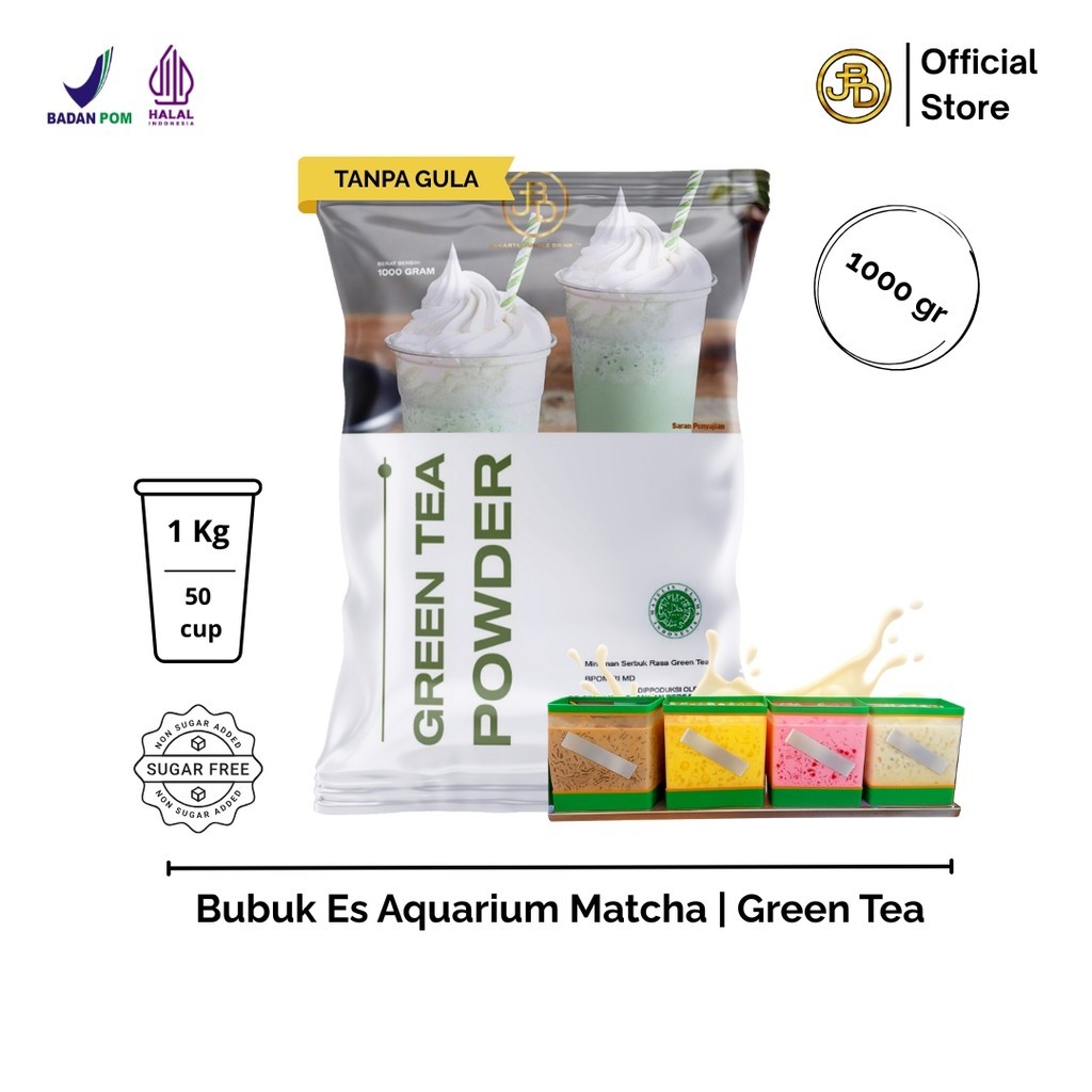 

Bubuk Minuman Premium Green Tea Matcha Powder 1Kg untuk Es Aquarium Segar & Sehat | JBD