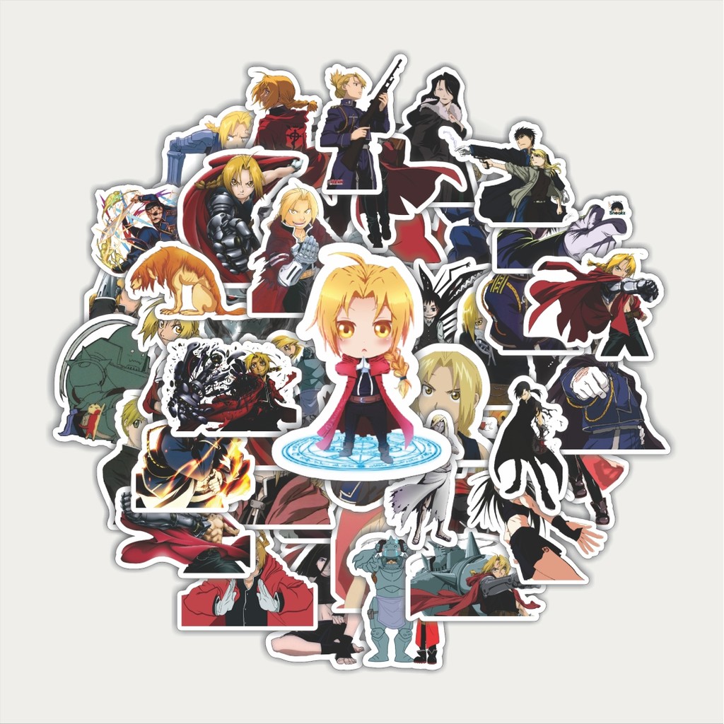 

Sticker Pack Stiker Anime Series Full Metal Alchemist Character Mix 2 | Sticker TUMBLR | Stiker LAPTOP KOPER HELM