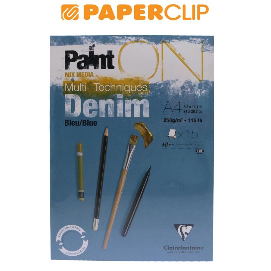 

SKETCHBOOK A4 CLAIREFONTAINE PAINT ON DENIM/BLUE 975701C