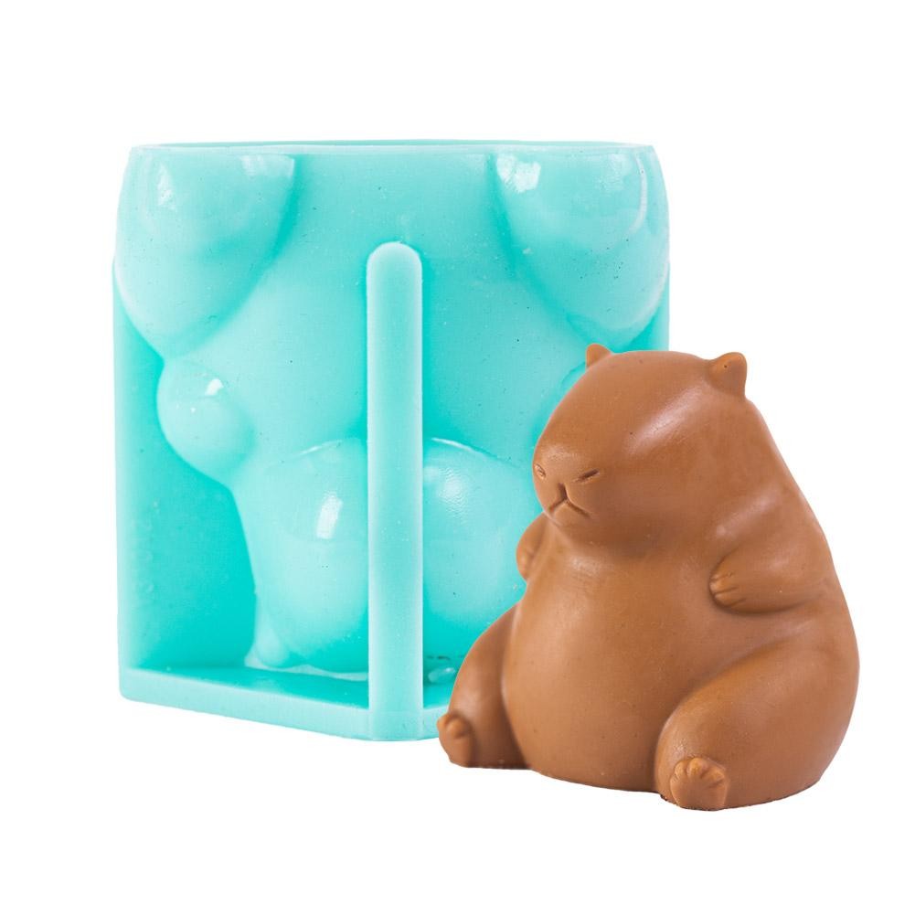 

Cute Capybara Milk Jelly Silicone Mold Pudding Capybara Baking Candle Mould Home Baking Accessories