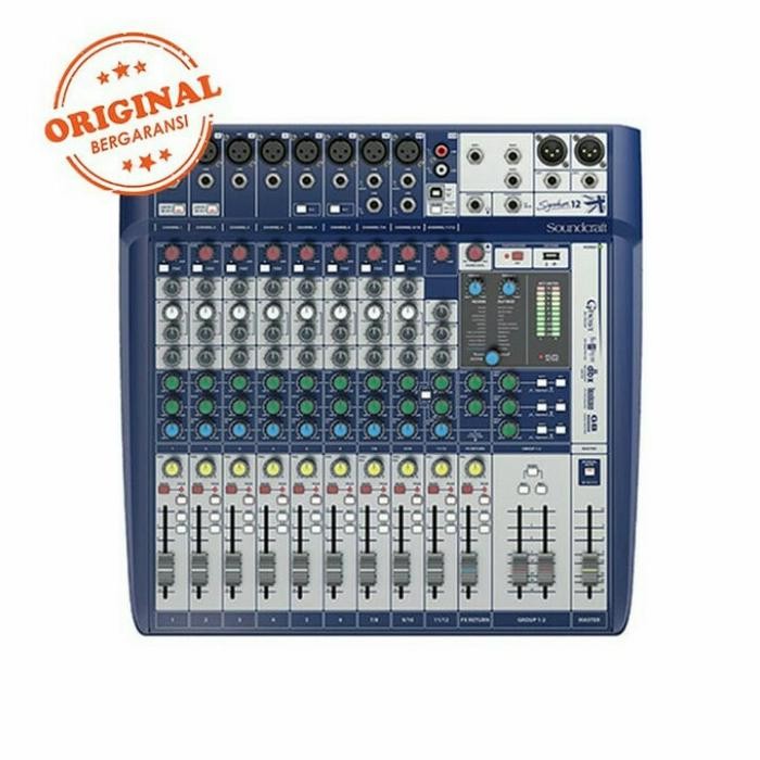 Mixer soundcraft signature12/Soundcraft mixer signature12 original/