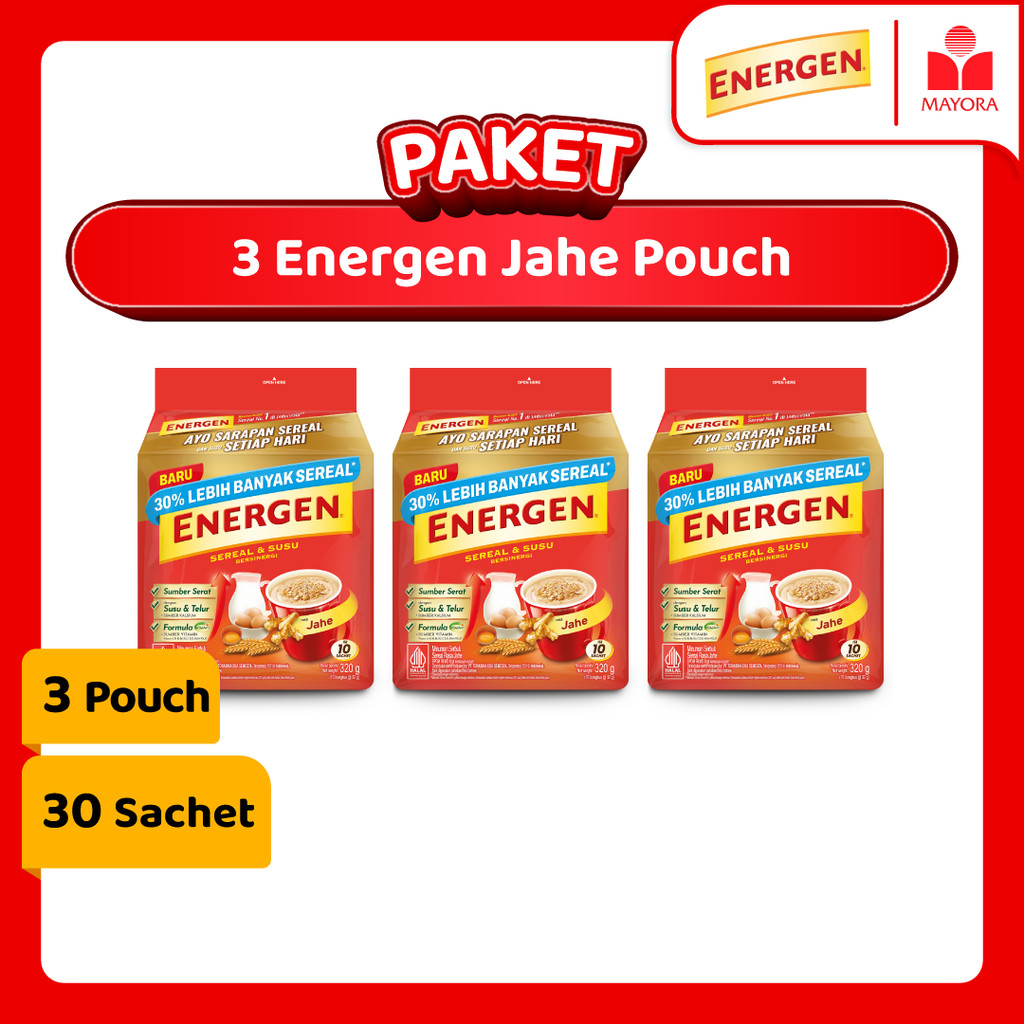

Paket 3 Energen Jahe Pouch