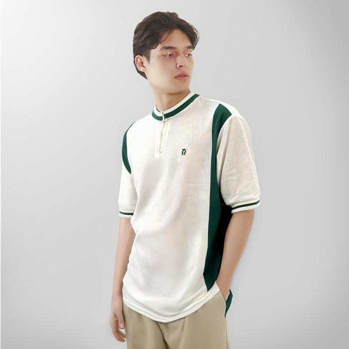 MATSUDA Kaos Pria Oversize Shingu OffWhite Green - OFF WHITE GREEN, S (LD 108CM)