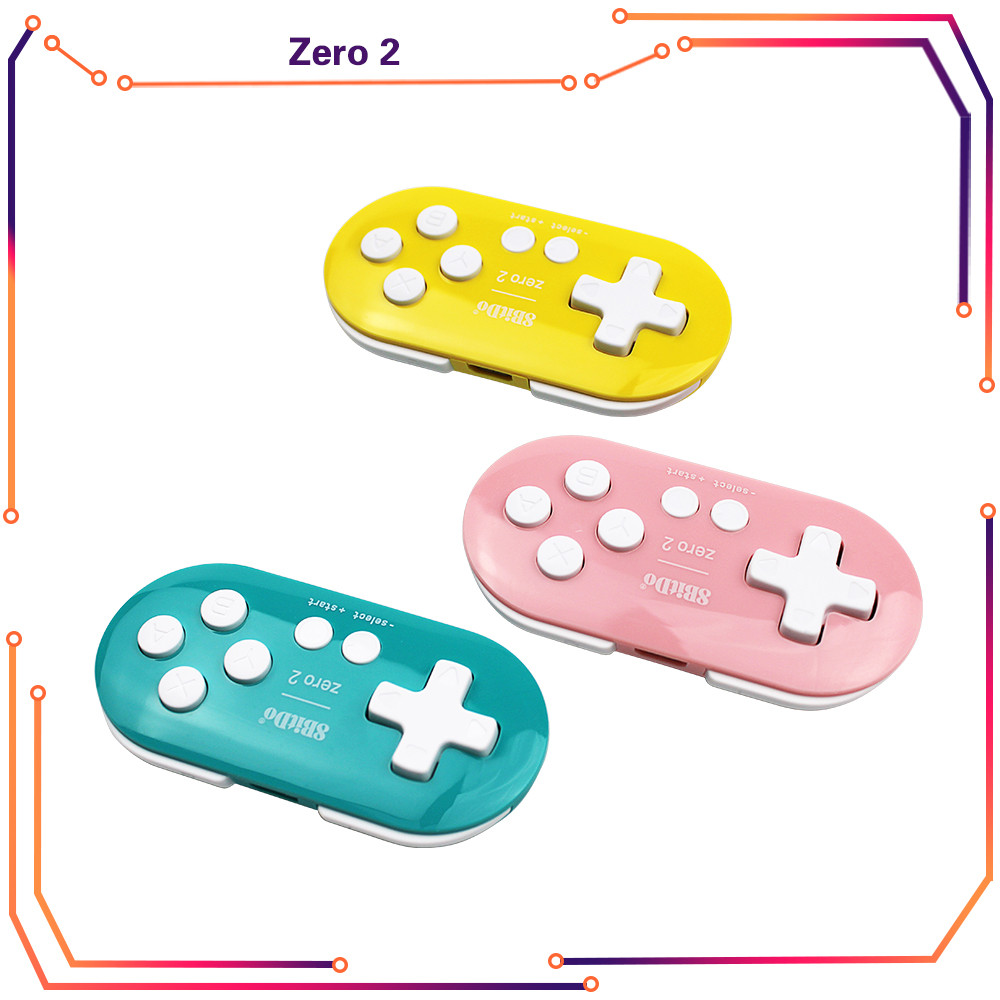 8BitDo Zero 2 Bluetooth Gamepad for Retro Game Console Switch Windows Android MacOS Gamepads Raspber