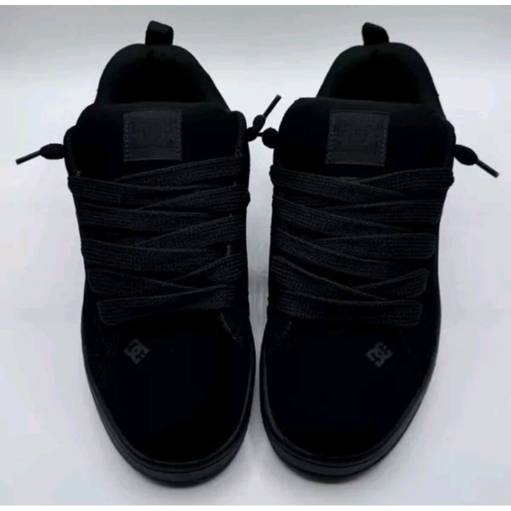 XD34ED sepatu skater dc full black sepatu casual terbaru sepatu gemuk tsli besar pria wanita