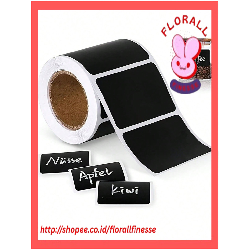 

120pcs Chalkboard Labels Black Tags Sticker Self-Adhesive Customize Holiday Present Stickers for Jars,3.5*5.5cm