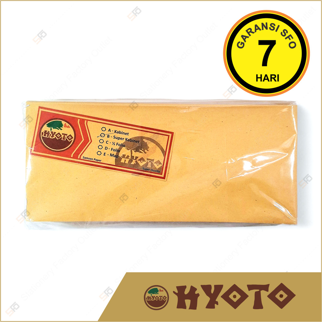 

Amplop Kyoto B isi 100 - 280 x 120 mm - SFO Semarang Official