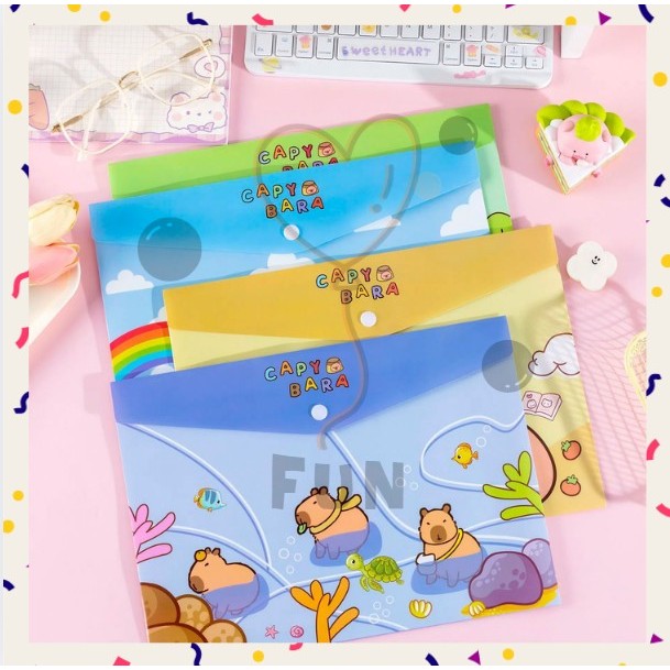 

Funfinds Map Folio A4 Plastik Motif Karakter Kartun Sekolah Kantor S-PO031