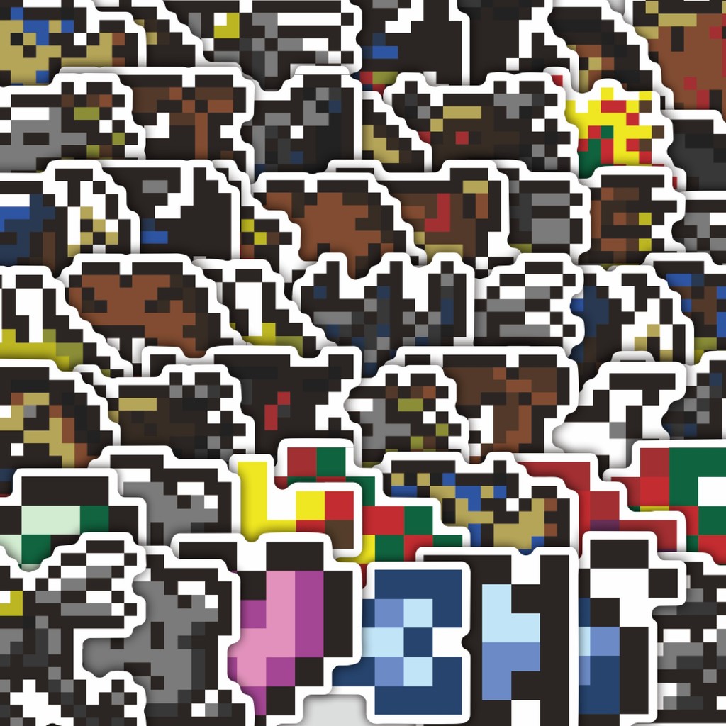 

Stiker Cutting Pack Stiker Pixel Digimon V62 Isi 100Pcs Series Aesthetic Lucu Keren Untuk Koper Bahan Vynil