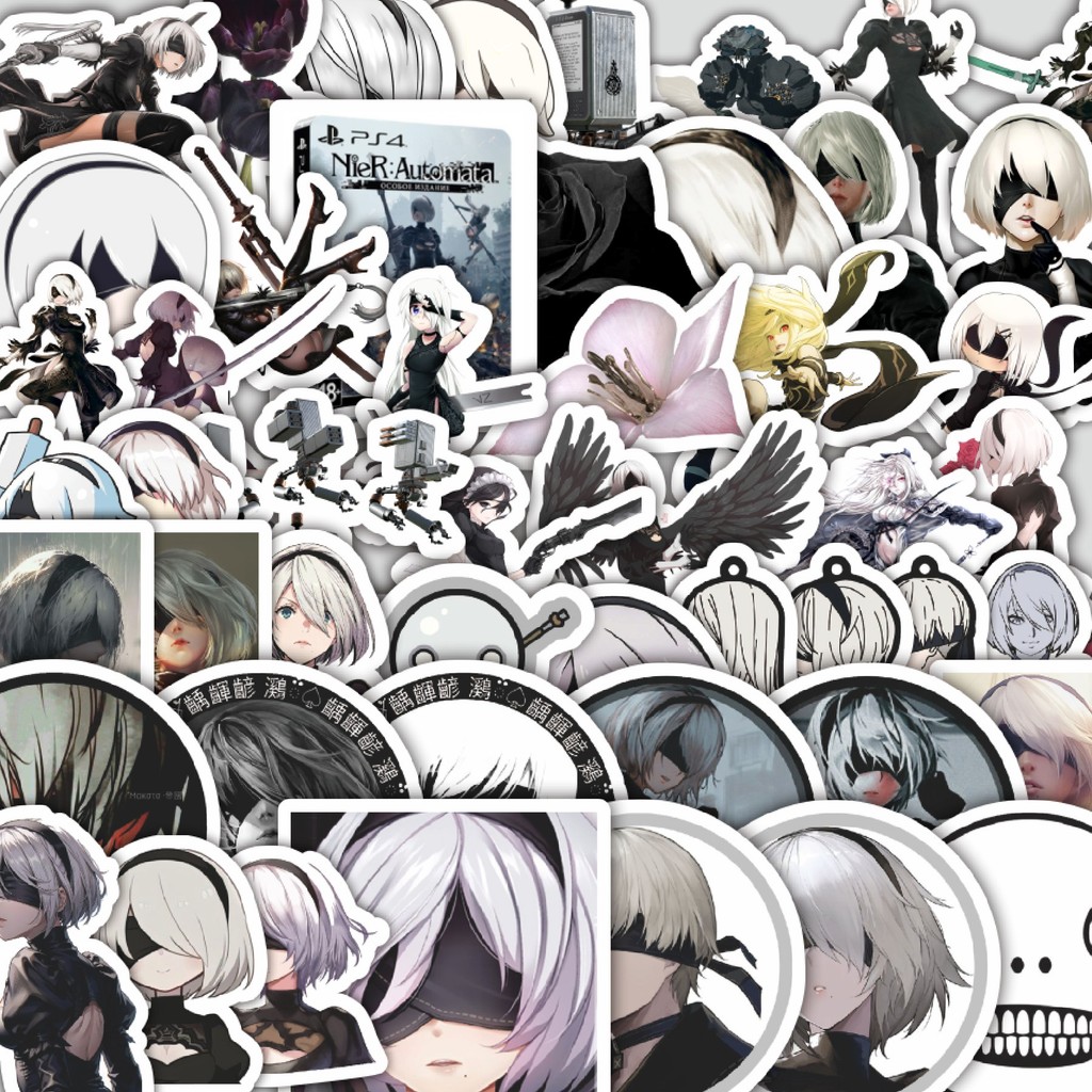 

Stiker Cutting Pack Stiker Game Series Nier Karakter Mix 2 Isi 100Pcs Series Aesthetic Lucu Keren Untuk Koper Bahan Vynil