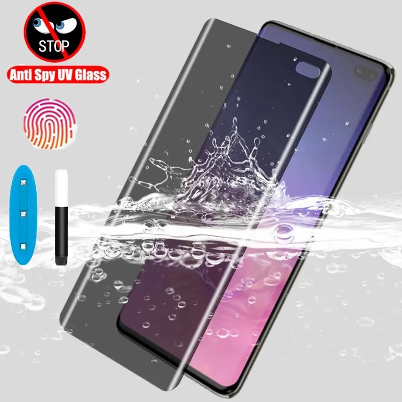 TEMPERED GLASS ANTI SPY FOR SAMSUNG S10 / S10 PLUS TEMPERED GLASS UV PRIVACY GLASS