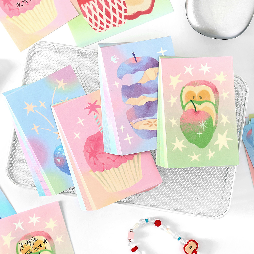 

4packs/Lot Fantasy Planet series retro paper message paper memo pad