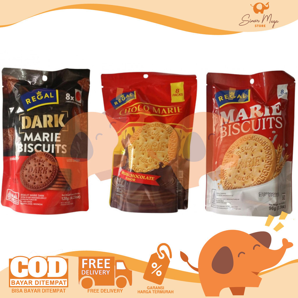

Regal Marie Biskuit isi 8 sachets | Marie Biscuits