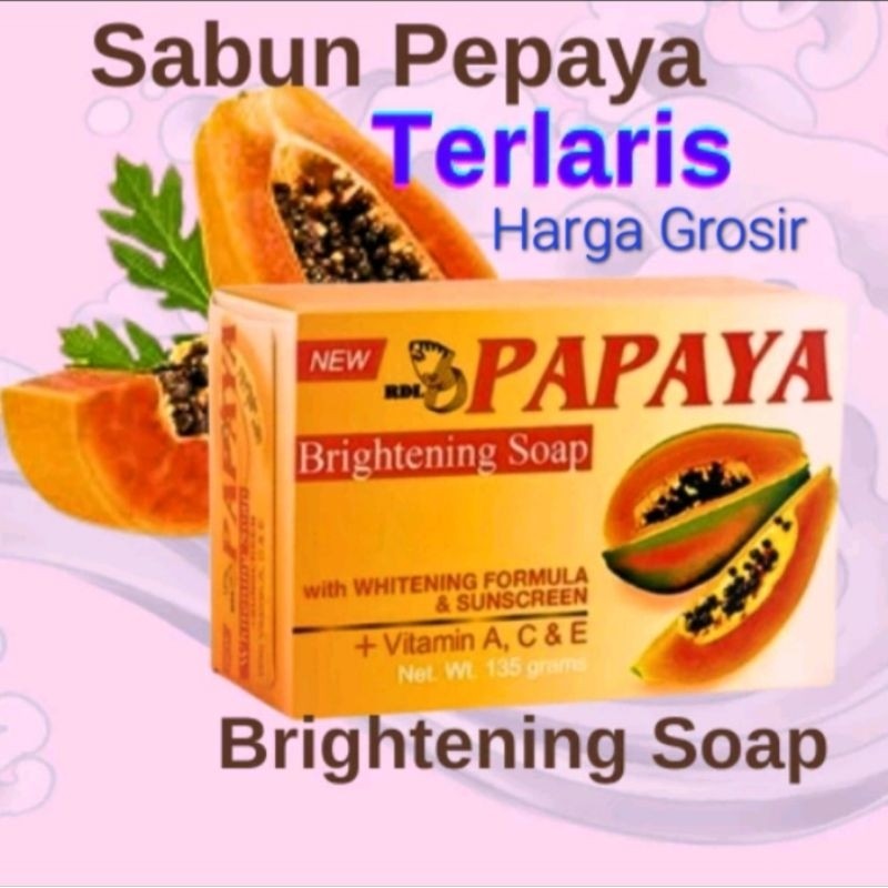 TERMURAHSabun Pepaya RDL Original Asli Philippines Papaya Soap Sabun Cuci Muka.