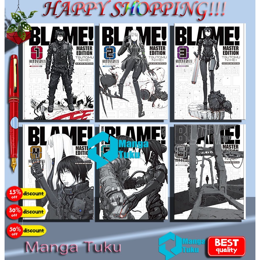 Komik Manga: BLAME Master Edition vol 1-6 by Tsutomu Nihei - Manga Tuku