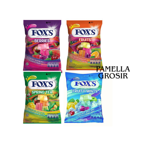 

PERMEN FOXS FOX'S 90GR PERMEN MINTS, SPRING TEA,BERRIES SNACK makanan ringan jajanan cemilan camilan pedas asin gurih manis murah