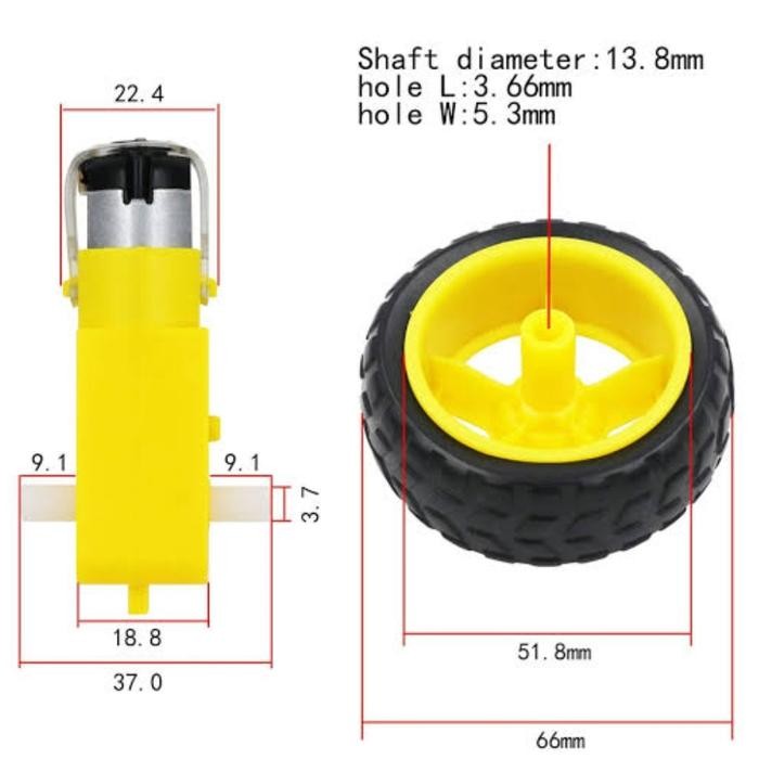 motor dc gearbox + ban